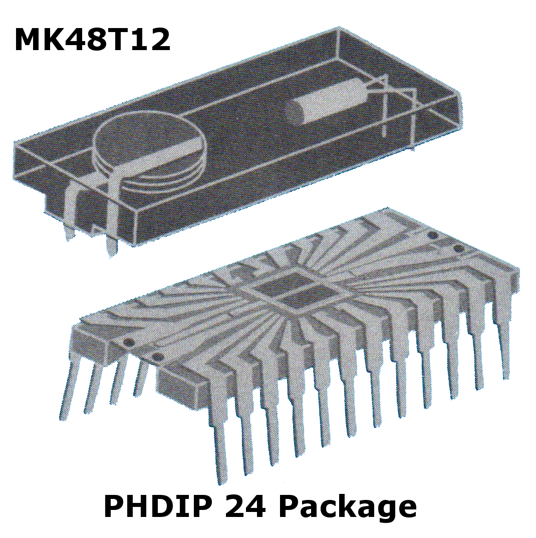 1 piece MK48T02B12 120ns TIMEKEEPER SRAM 16Kb 2Kb x 8 M48T02 DS1642 NEW ~
